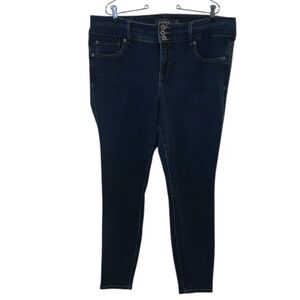 Torrid Premium Jegging Dark Wash Skinny Jeans Triple Button 18R
